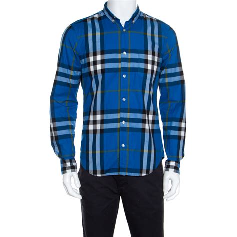 men's burberry long sleeve cotton shirt|men's burberry button down shirt.